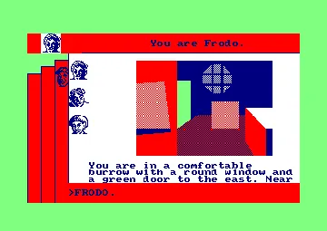 Lord Of The Rings (G) (128K) (1988) (Version Basic 1.1) (PD) screen shot game playing